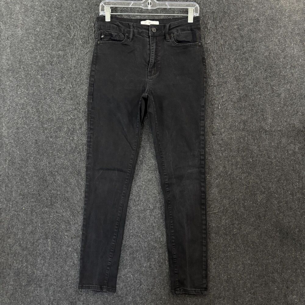 KanCan High-Rise Ankle Skinny Jeans Women's 9/28 Black Dark Wash Stretch Denim